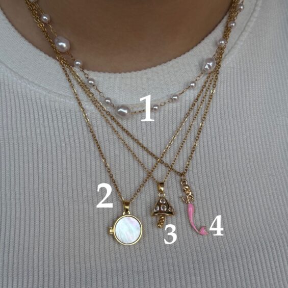 Natural set necklace