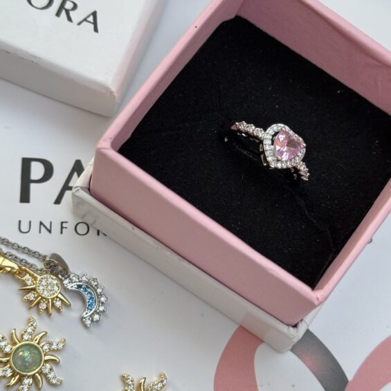Pink Pandora ring