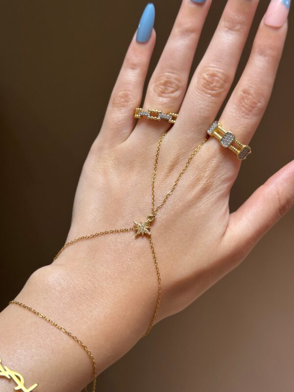 2 layers star handchain