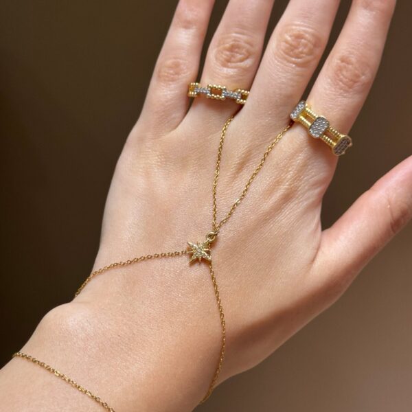 2 layers star handchain