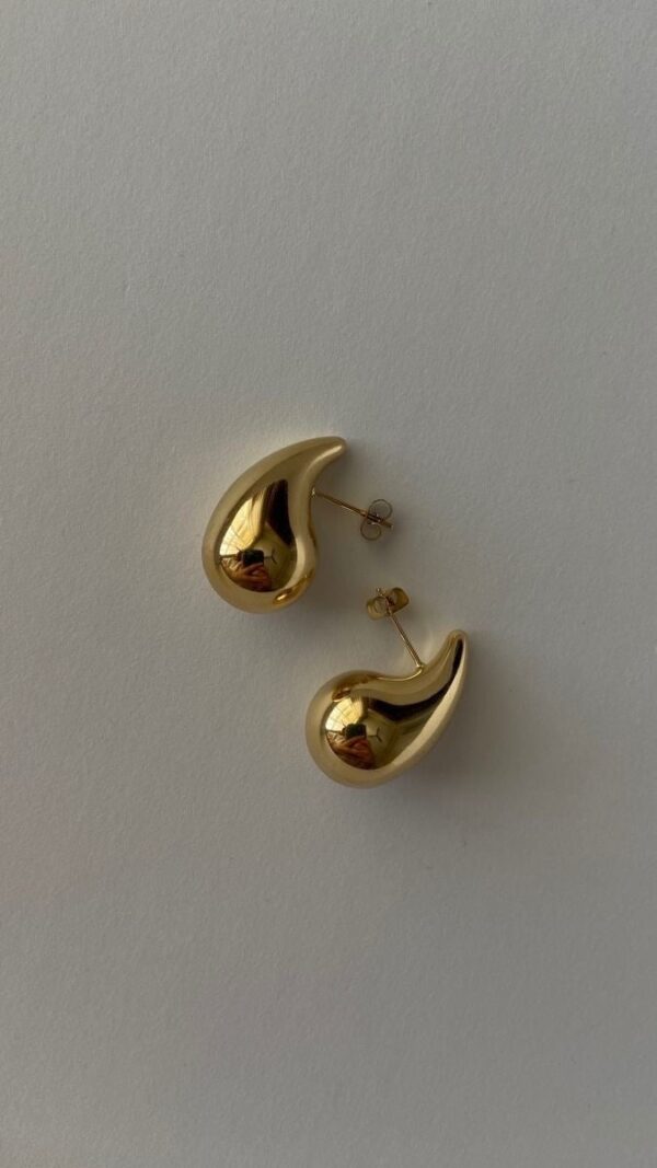 Gold Raindrop earring - Image 2