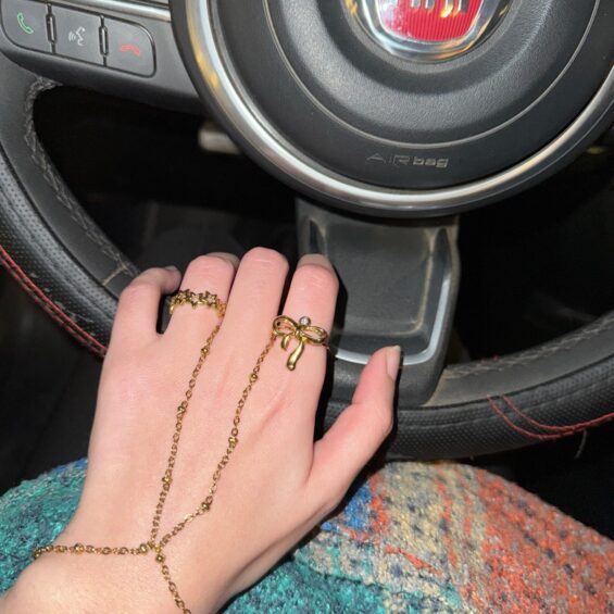 Golden ball handchain