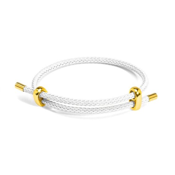 White cable Bracelet