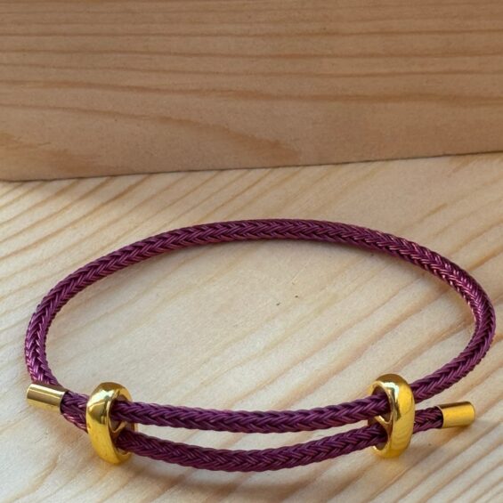 Purple cable Bracelet