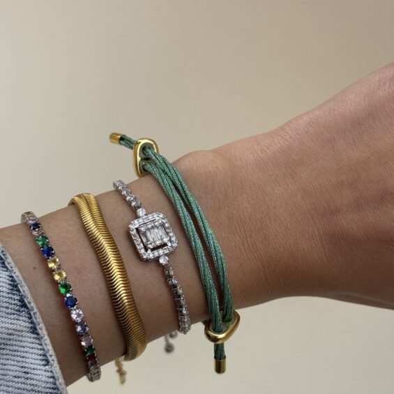 Colorful set of bracelets