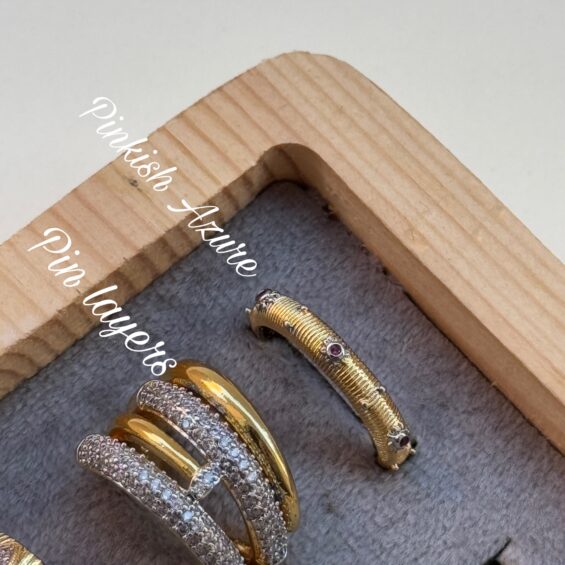 Pin and pink azure ring